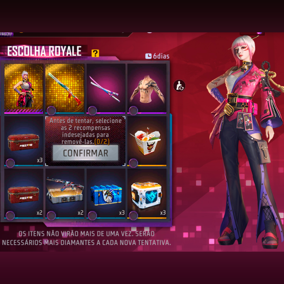 Novo Escolha Royale Free Fire