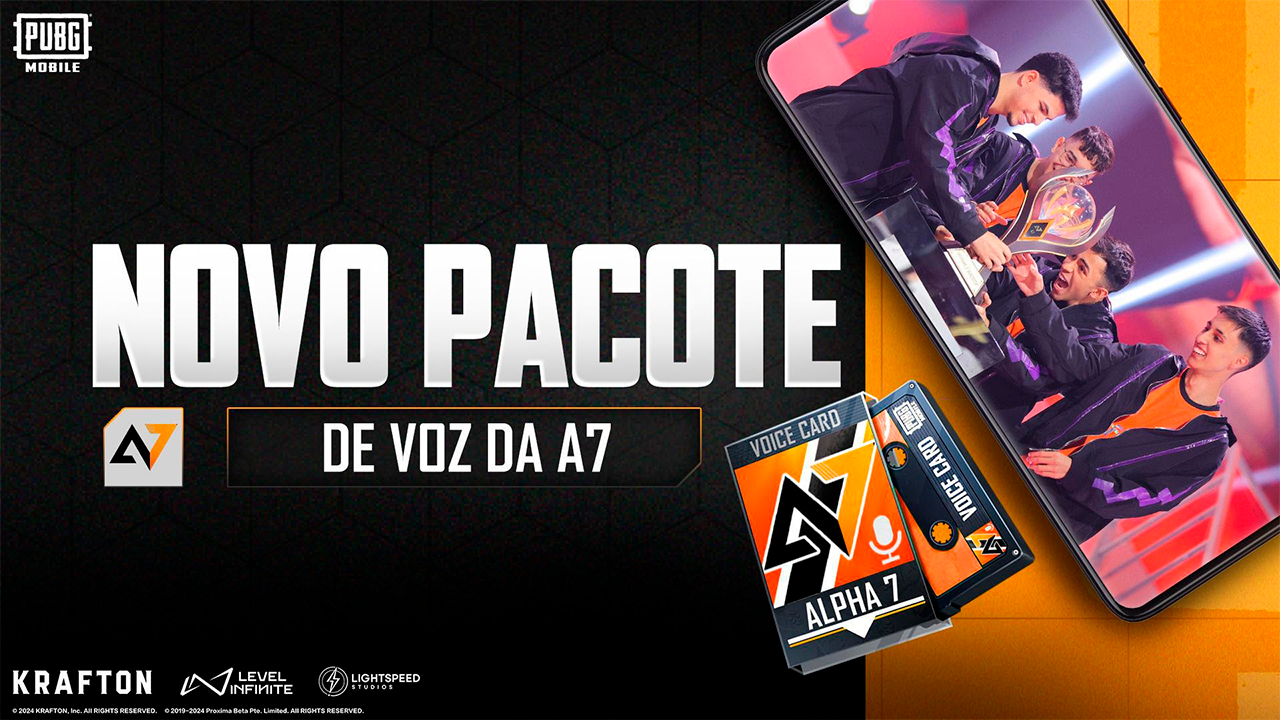 PUBG MOBILE lança pacote de voz da Alpha7
