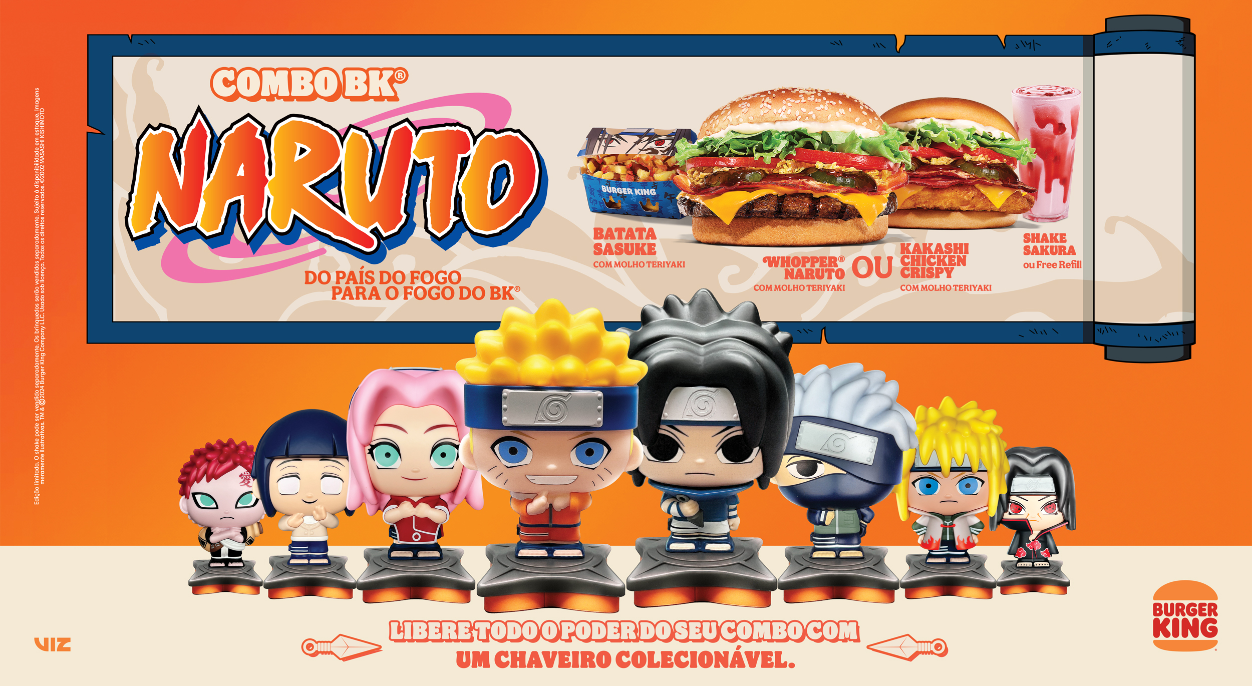 Burger King e Naruto lançam combo em parceria