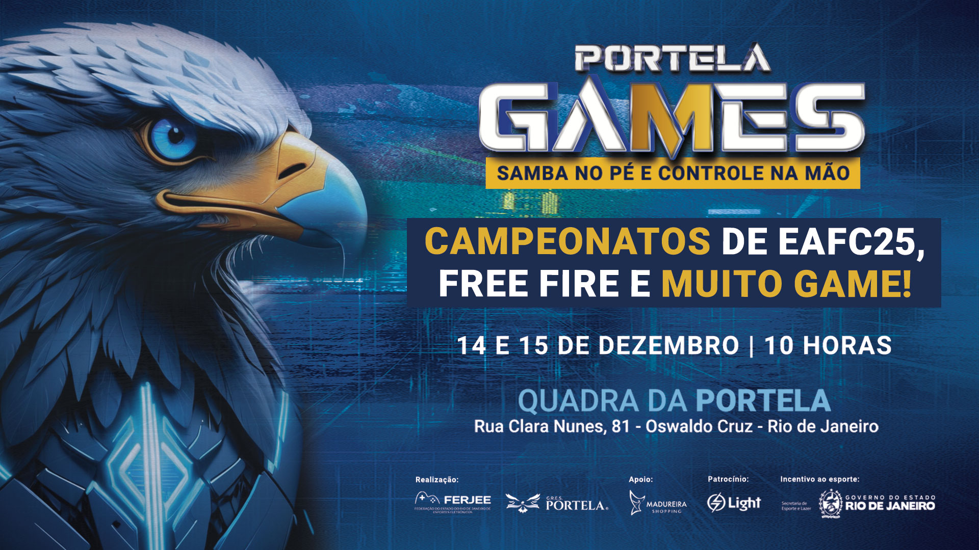 Portela Games de Free Fire e EA FC25