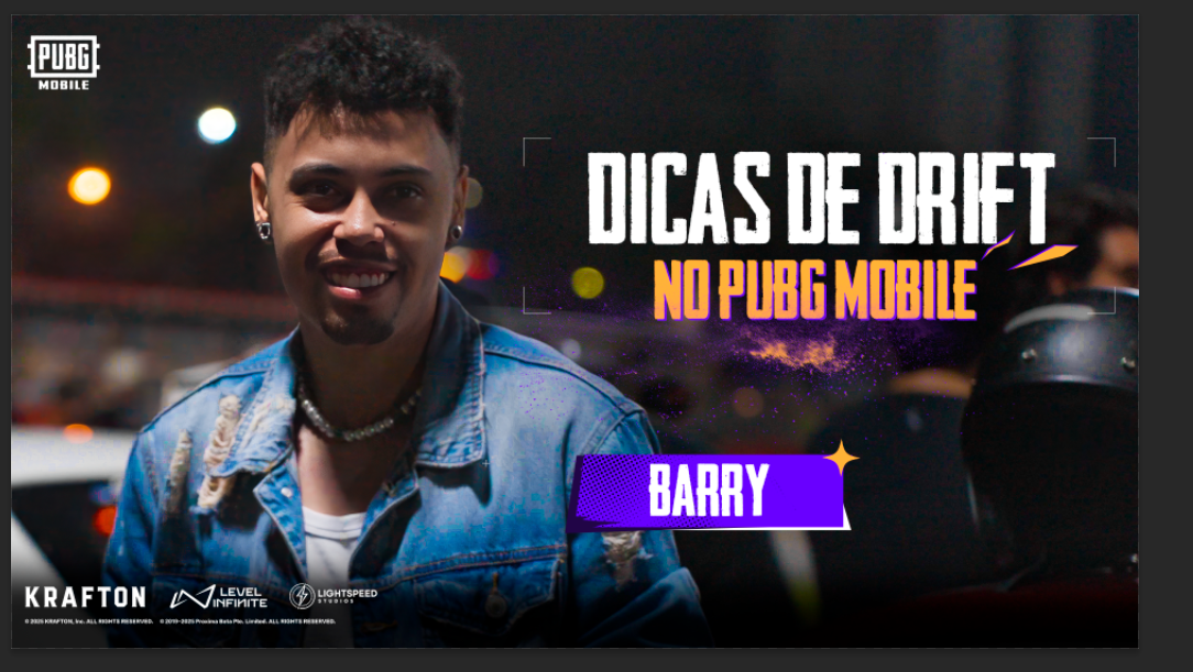Domine o Drift no PUBG MOBILE