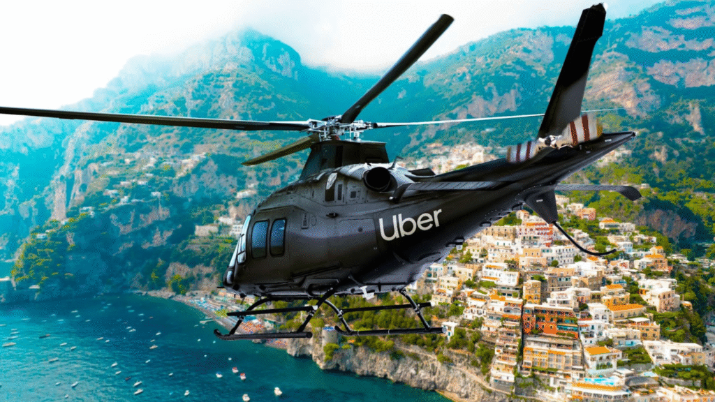 Uber lança helicóptero e barco