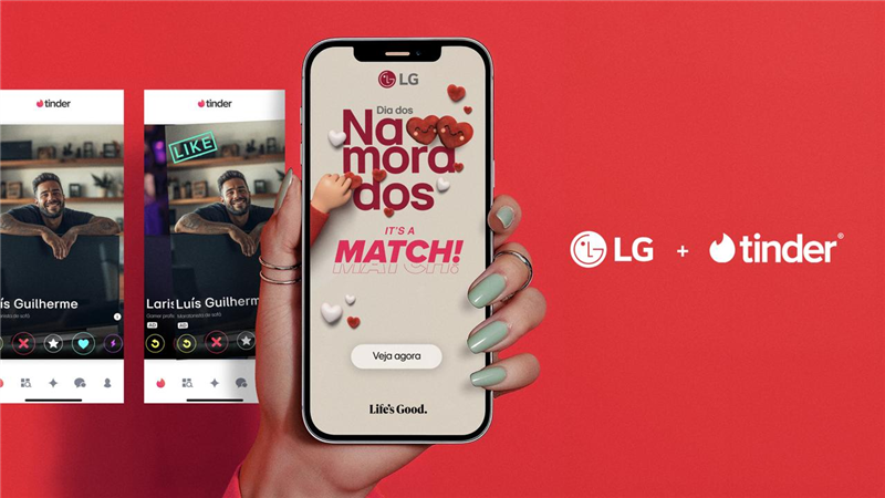 LG,Tinder e Evino celebram o Dia dos Namorados