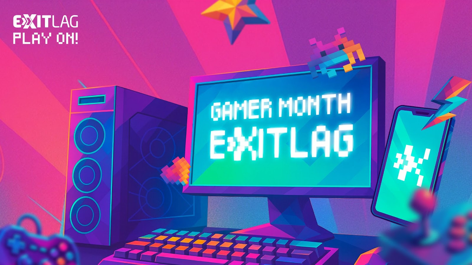 ExitLag lança campanha global “Gamer Month”